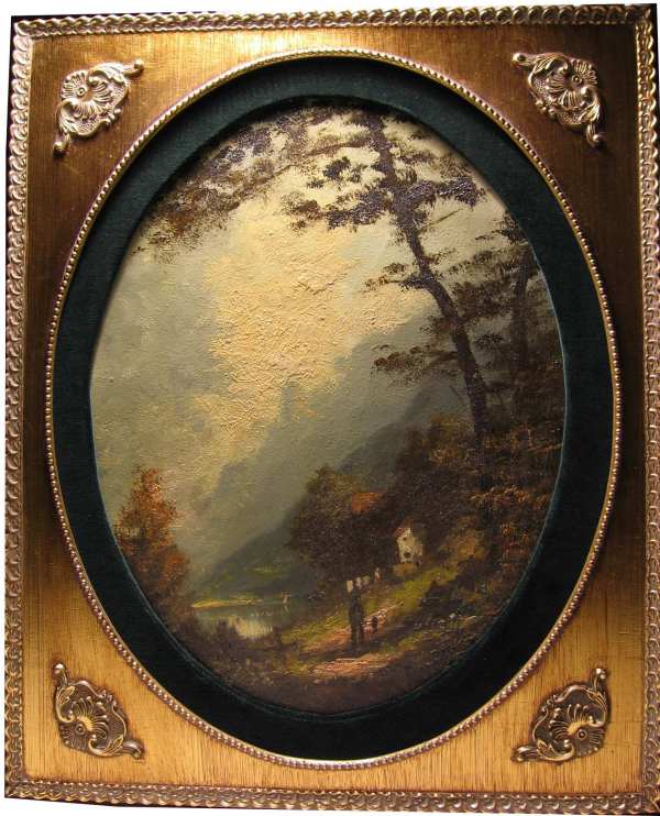 Berger Heinrich *1898 München Jäger auf dem Heimweg Landschaft