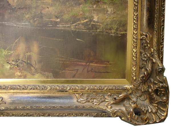 Klein Ludwig *1915 Landschaft mit Dorf und Brücke !! eBay